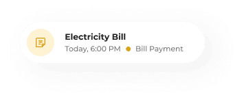 Upcoming reminder card