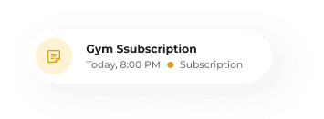 Calendar reminder card