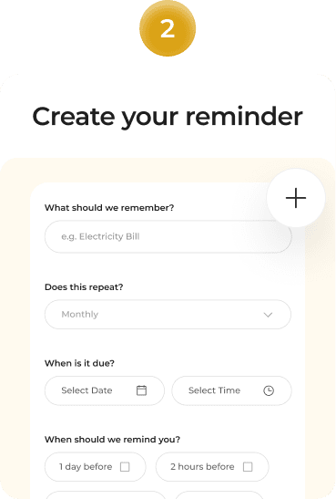 Create your reminder