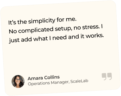 Customer testimonial